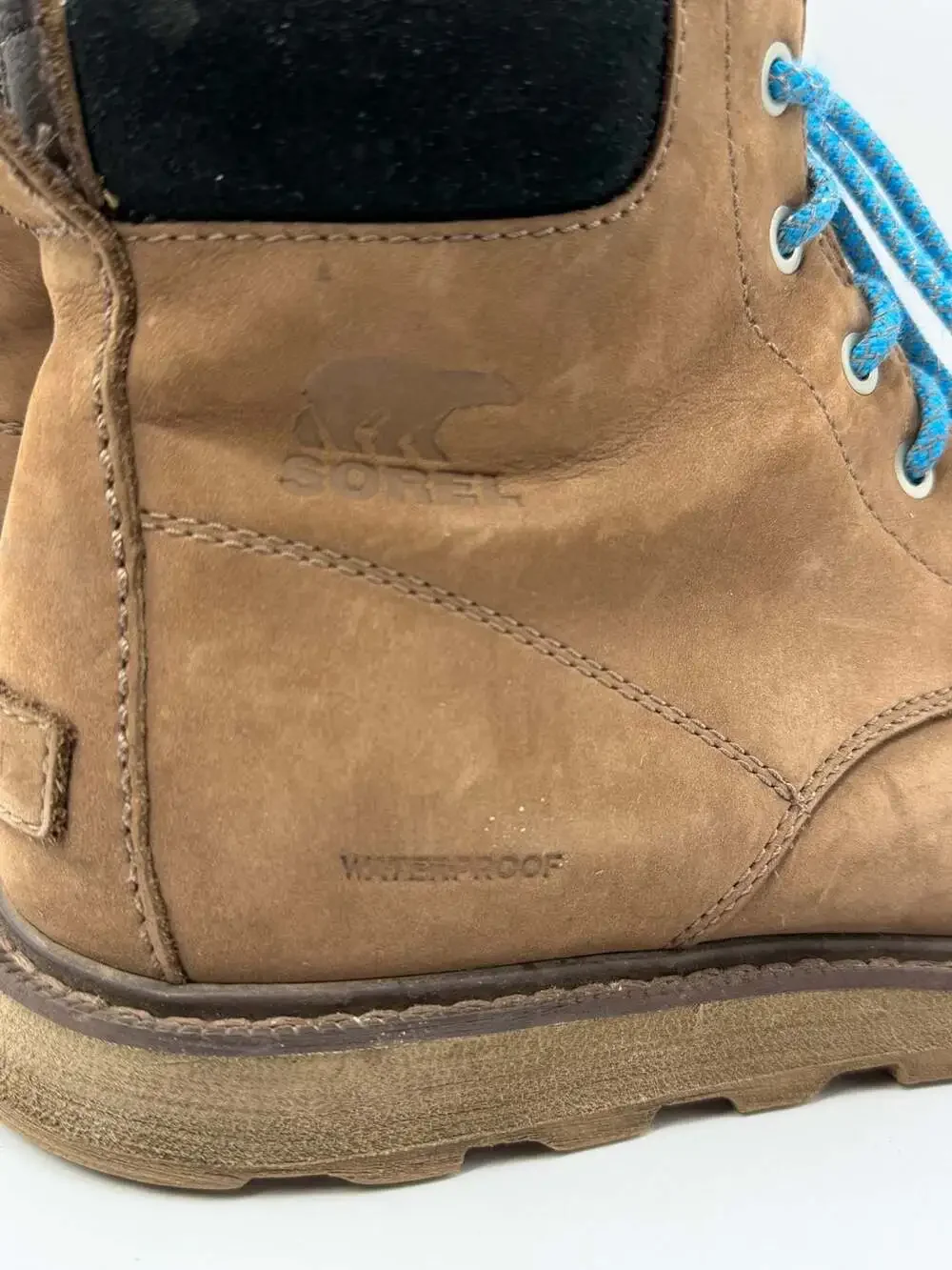 Sorel Madson Moc Toe Waterproof Boots Mens 9.5 Brown Leather NM2788-238